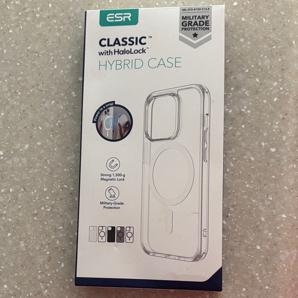 NWT ESR Clear Hybrid Case with HaloLock for iPhone 14/13
